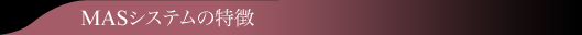 MASシステムの特徴