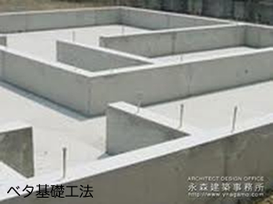 ベタ基礎後方